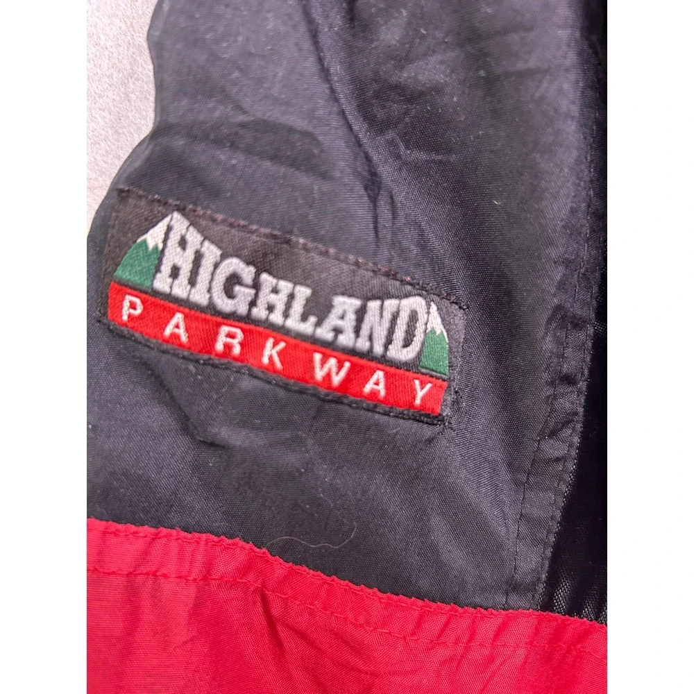 Basic Editions Highland Parkway Nylon Jacket Red Black Large 16/18 Boys